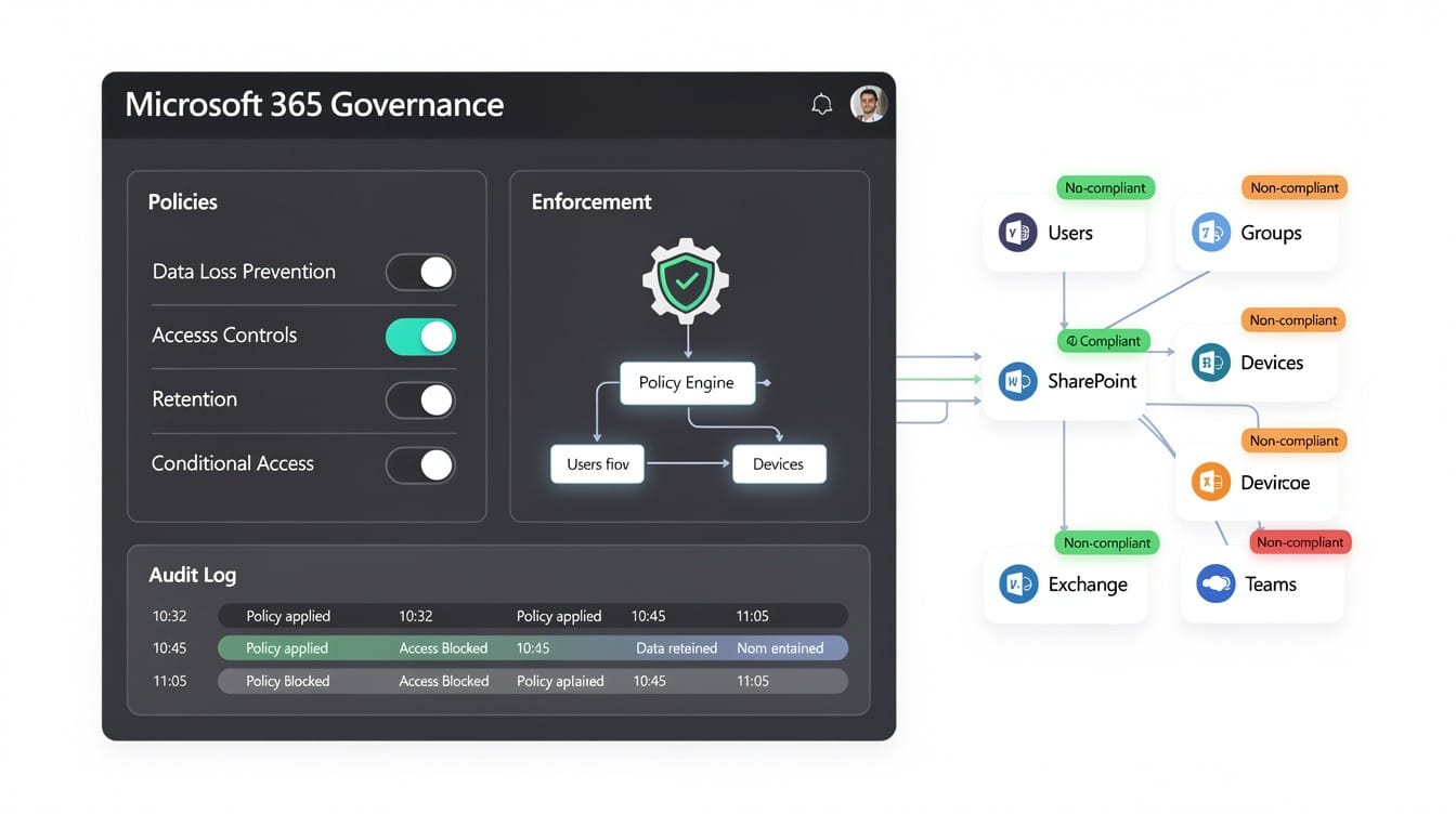 Microsoft 365 Governance Policies: Enforce Compliance Across Your Organization